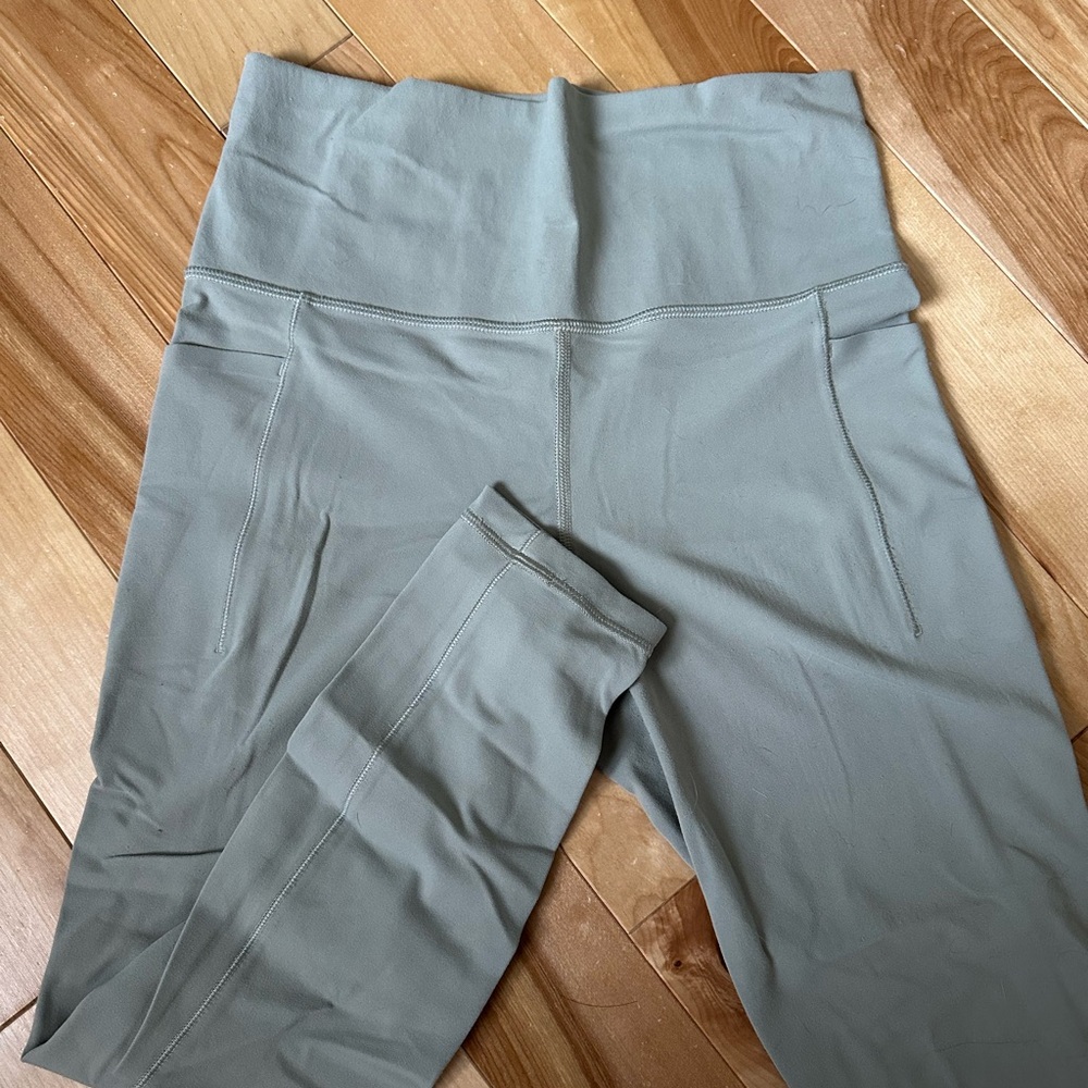 High-Waisted Athleta Sage Green Leggings